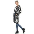 thumbnail image 3 of White Mark Women's Long Sleeve Leopard Sherpa Cardigan, 3 of 5