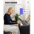 thumbnail image 3 of Donner DEP-10 Digital Piano 88 Key Semi-Weighted, Full-Size Electric Piano Portable Keyboard for Beginners, with Furniture Stand, Triple Pedals, Power Supply, 3 of 6