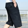 thumbnail image 5 of fartey Men's Plus Size Outdoor Cargo Shorts Baggy Fitted Multiple Pockets Hiking Shorts Lounge Summer Elastic Waisted Shorts Lightweight Jogger Fishing Mountain Shorts, XXL-6XL, 5 of 7