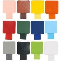 12 Pieces Self Adhesive Pen Loop Holder,Pen Loop Holder for Notebooks, Planners andJournals,Faux Leather Pen Loop Strap Sticker with Elastic Loop (12 Colors)
