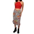 thumbnail image 2 of Women’s Butterfly Printing High-waist Slim Fit Mid-length Skirt, 2 of 10