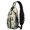 Multicolor Christmas Tree and Ornament, variant on Multicolor Christmas Pattern Sling Backpack, Travel Shoulder Pack with Earphone Port, Multi Pocket Design Gift Ideas for Holiday Birthday Gifts