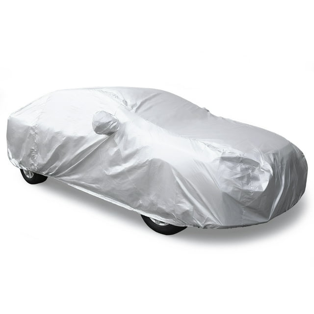Unique Bargains Housse de Voiture Ton Argent 190T Toutes Saisons Anti-Rayures Pluie Neige Résistante à la Chaleur