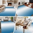 thumbnail image 5 of Blue Ombre Area Rug 5x7 FT, Non Slip Bedroom Throw Carpet, Blue White Gradient Modern Abstract Art Washable Soft Floor Carpet Non-Shedding Rug for Dining Room Bedside Classroom Desk, 5 of 9