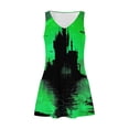 thumbnail image 3 of Vestido de Verano para las Mujeres Impresión de la Moda Bolsillo sin Mangas Cuello en V, Vestido Casual para la Playa Y Diario, 3 of 5