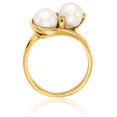 thumbnail image 3 of 14K Solid Yellow Gold 6mm Freshwater Cultured Pearl Diamond Ring, 3 of 7
