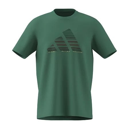 Adidas GREEN Men's Crew Neck Short Sleeve Graphic T-Shirt, US Small