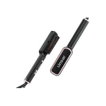 Linsar Hair Straightening Brush-Adjustable Temperature- Ceramic with Built-in Comb, 20s Fast Heating