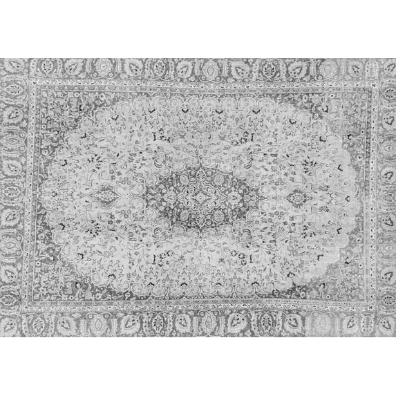 Ahgly Company Indoor Rectangle Abstract Gray Modern Area Rugs, 5' x 8'