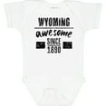 thumbnail image 3 of Inktastic Wyoming Awesome Since 1890 Boys or Girls Baby Bodysuit, 3 of 5