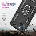 thumbnail image 5 of Entronix Heavy Duty Case Designed for iPhone 14 Plus, Rotating Ring Protective Cover, Black, 5 of 6
