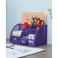 thumbnail image 6 of EasyPAG Mesh Desk Organizer with Drawer Cute Multi-functional Desktop Pencil Holder, Purple, 6 of 6
