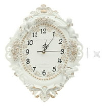 Miumaeov European Style Wall Clock Large Wall-mounted Decorative Wall Clock For Living Room