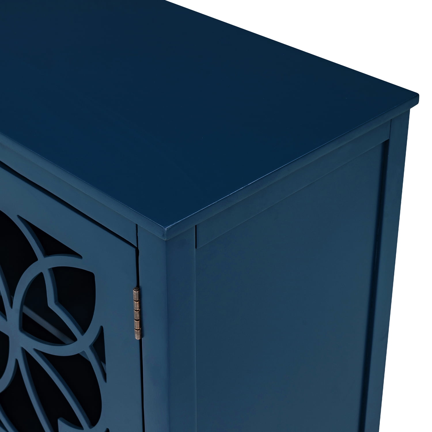 Kadyn Wood Storage Cabinet, Entryway Storage Cabinet with Doors and Adjustable Shelf, Floor Storage Cabinet for Living Room Entryway, Navy Blue Kadyn Wood Storage Cabinet, Entryway Storage Cabinet with Doors and Adjustable Shelf, Floor Storage Cabinet for Living Room Entryway, Navy Blue