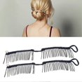 thumbnail image 2 of 2pcs Banana Hair Clips Fashionable Stretchy Vintage Clincher Comb Tool for Women, 2 of 4