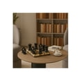 thumbnail image 3 of Decorative Wooden Tic Tac Toe Tabletop Game with Unique X's and O's Design - Classic Living Room Decor for Coffee Table and Game Room Decor - Perfect Family Game Night or Decor Accent - 5", Brown, 3 of 14
