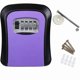 thumbnail image 1 of Key Box Wall Mounted 4 Digit Aluminium Alloy Simple Safe Key Lock Box for Site Apartment Factory Purple, 1 of 2