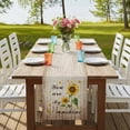 thumbnail image 4 of Table Runners 72 Inches Long Dress Scarves, Sunflower Farmhouse Kitchen/Dining Table Runner, Coffee Tablerunners, Vintage Botanical 18x72 Inch, 4 of 9