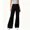 *Black, variant on ClodeEU Women High Waist Flare Leg Cargo Pants,Vintage Casual Slim Bell Bottom Trousers with Pocket Army Green,Women's Plus L