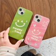 thumbnail image 5 of Cute Smile Face Love Heart Soft  for iPhone Case (Pink,iPhone 12 Pro), 5 of 6