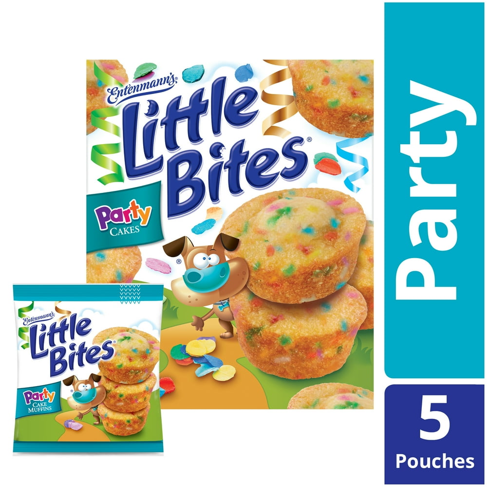 Entenmann’s Little Bites Party Cake Muffins, 5 Pouches per Box