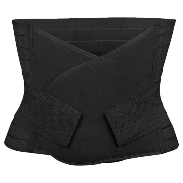 Soporte posparto Recuperación Envoltura del vientre Cinturón de cintura/pelvis Faja corporal Faja postnatalnegro