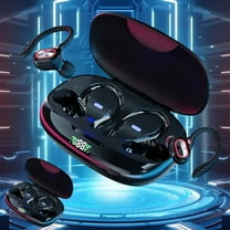 FYHALE Two-ear Wireless Bluetooth Headset Earpiece Business Music S730 Digital Display Sports Headset