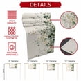 thumbnail image 5 of Sage Green Eucalyptus Short Table Runner 36 Inches Long,Traditional Tree Branch Leaf Plant Cotton Linen Table Runners Dresser Scarves,Tabletop Scarf Furniture Cover for Home Dinner Party 13"x36", 5 of 8