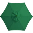 thumbnail image 1 of DEBGFS Parasol de Remplacement Auvent de Parasol pour Parasol de Marché à 6,6 Pi à 6 Baleines Table Extérieure Parasol de Terrasse Auvent de Remplacement Crique, Vert, 1 of 8