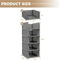 thumbnail image 3 of 5 Pack Stackable Plastic Storage Closet Organizers and Storage Bins Drawer Shelf Storage Container for Wardrobe Cupboard Kitchen Bathroom Office, 3 of 6