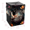 thumbnail image 5 of Rhinoceros Foldable Car Trash Can with Lid, Leak-proof, Hanging Storage Bag - Car Trash Bin, Trash Can for Car, Car Garbage Can, 5 of 6