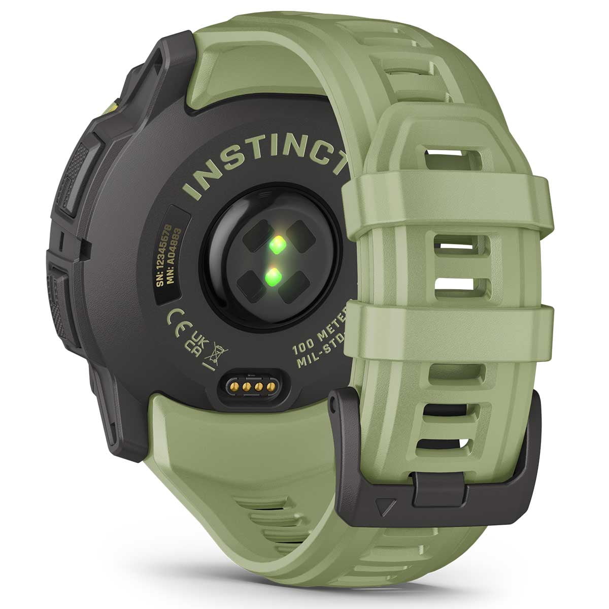 Garmin Instinct 3 Alpine Rush AMOLED (Fern Green, 50 mm) Outdoor GPS Smartwatch Bundle with PlayBetter Portable Charger & HD Screen Protectors