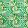 thumbnail image 1 of oneOone Tissu Polyester Lycra Vert à Carreaux Patchwork Matériel de Robe Tissu Imprimé Tissu au Mètre 56 Pouces de Large, 1 of 5