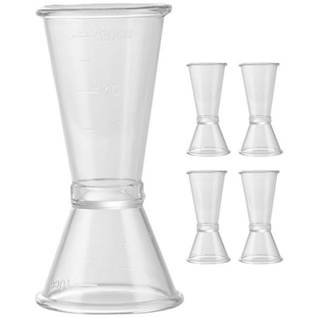 

Hemoton 5pcs Bartender Scale Cups Double-head Ounce Wine Measuring Cup Bar Tool(10-20ML)