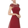 thumbnail image 3 of FASHIONWT Women Sexy Spliced Solid Elegant Long Dress, 3 of 4