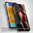 thumbnail image 3 of Cass Creations Case Compatible for Samsung Galaxy A53 5G, Hybrid Shockproof Bumper Protective Phone Cover - American Flag, 3 of 5