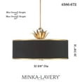 thumbnail image 4 of Minka Lavery 4586-672 Caprio 6 Light 33" Wide Multi Light Pendant - Natural Brushed Brass, 4 of 4