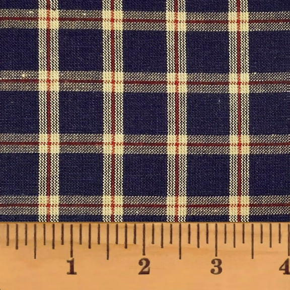 JCS Heritage Navy Blue 6 Homespun Cotton Fabric Sold by the Yard