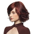 thumbnail image 2 of DOPI Fashion Synthetic Short Red Wine Curly Hair Wig Natural Hair Wigs Female Fiber(2Pack), 2 of 4