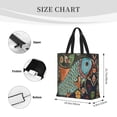thumbnail image 4 of Vsdgher Rich Fish print Tote Bag for Women Shoulder Bag with Zipper Large Shoulder Bag Handle Handbag Portable Washable for Travel, Work, 4 of 8