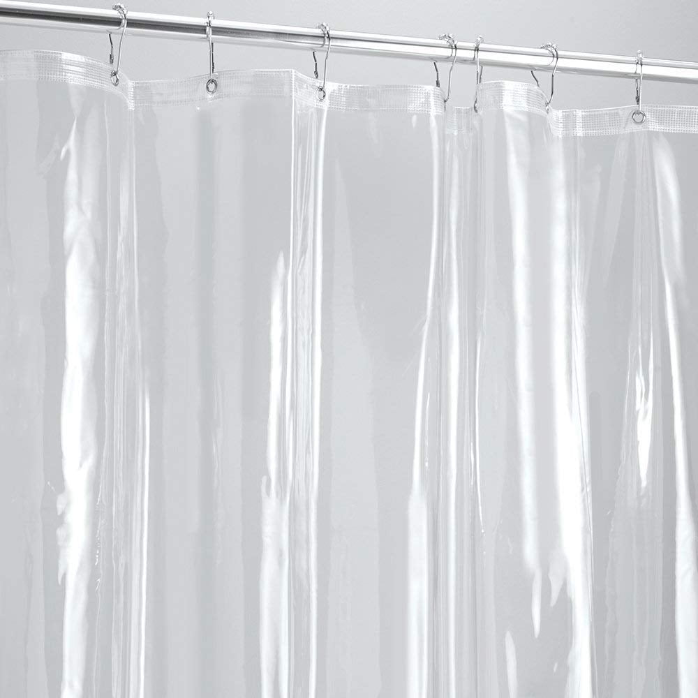 Extra Long Wide Shower Curtains Waterproof Vinyl Fabric Bathroom Curtain W Hooks 