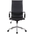 Homelala Designer Boss PU Leather with Arms wheels Swivel Tilt