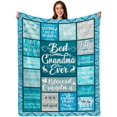 thumbnail image 1 of LHSHID Grandma Gifts Sherpa Fleece Blanket Grandma Birthday Gifts for Grandma New Grandma Gifts Grandma Blanket from Grandkids 30"x40", 1 of 7