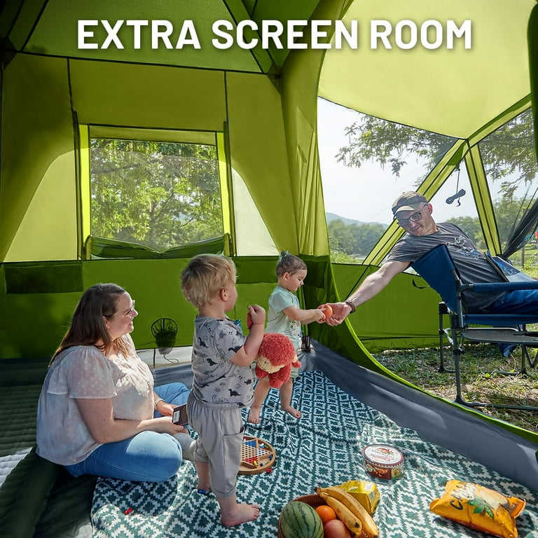 TIMBER RIDGE, SUV Tent with Screen Porch and Awning, 5-9 Person