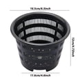 thumbnail image 3 of Hydroponic Net Pots Heavy Duty Plastic Mesh Cup for Aquaponics and Hydroponics System with Slotted Design for Root Growth Support and Drainage 10 Pack, 3 of 5
