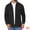 Black, variant on Long Sleeve Button Solid Color Casual Work Jacket XL Gray Khaki