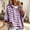 Purple, variant on Xdegoge Womens Striped Short Sleeve Sweater Hoodie Casual Drawstring Pullover V Neck Loose Fit Lightweight Knit Tops for Spring Summer Fall Everyday Knitwear
