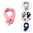 thumbnail image 1 of 3 Speed Adjustment Rechargeable Heating Scarf Smart Women Men Message USB Plug Neckerchief for Outing, 1 of 8