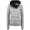 Grey, variant on Dyfzdhu Hoodies for Women Long Sleeve Solid Color Hooded Sweatshirt Sweater Slim Fit Pullover