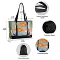 thumbnail image 2 of FORMRS Canvas Laptop Tote Bag for Women with 15.6" Computer Compartments Shoulder Handbag, Blue Goldfish Bowl, 2 of 7